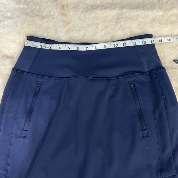 ATHLETA Fairway Golf Skort 18" Skirt Navy Blue #657682 Size Small - Picture 5 of 11